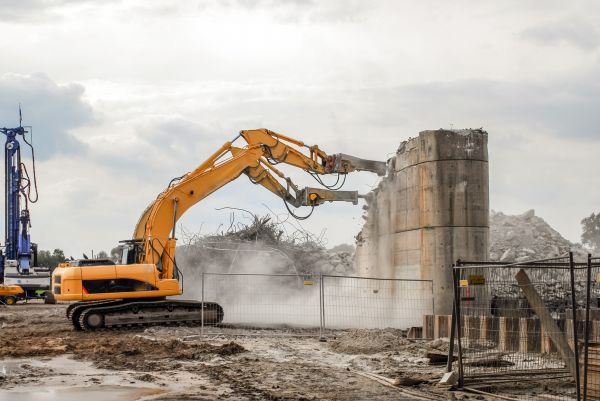 Silo Demolition in Shelton