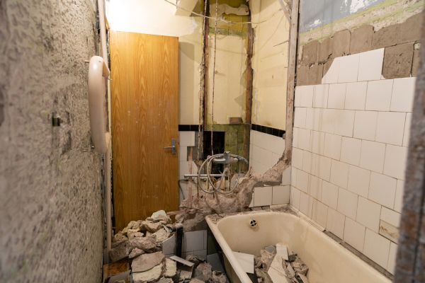 Shower Tile Demolition in Shelton